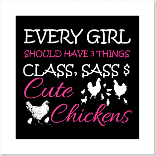 Cute Chickens Posters and Art